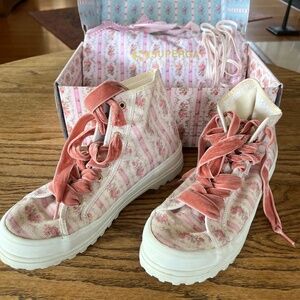 Love Shack Fancy Superga platform sneaks